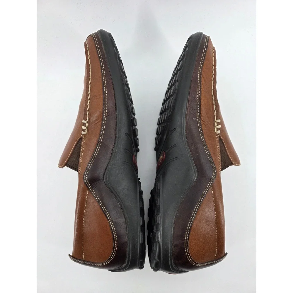 Cole Haan Tan Brown Leather Moc Toe Slip On Loafer Mens Size 11